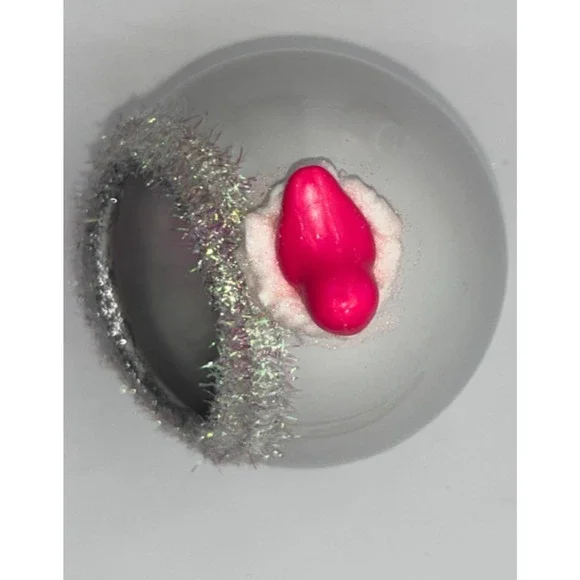 Vintage Ceramic Diorama Egg Pink Rhinestone Bunny Deb O. Original Designs OOAK - Picture 15 of 16